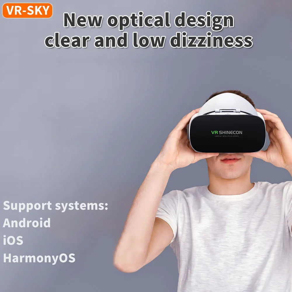 Virtual Reality 3D VR Glasses Shinecon G19 VR Glasses Google Cardboard Headset Virtual Glasses for ios Android Smartphone