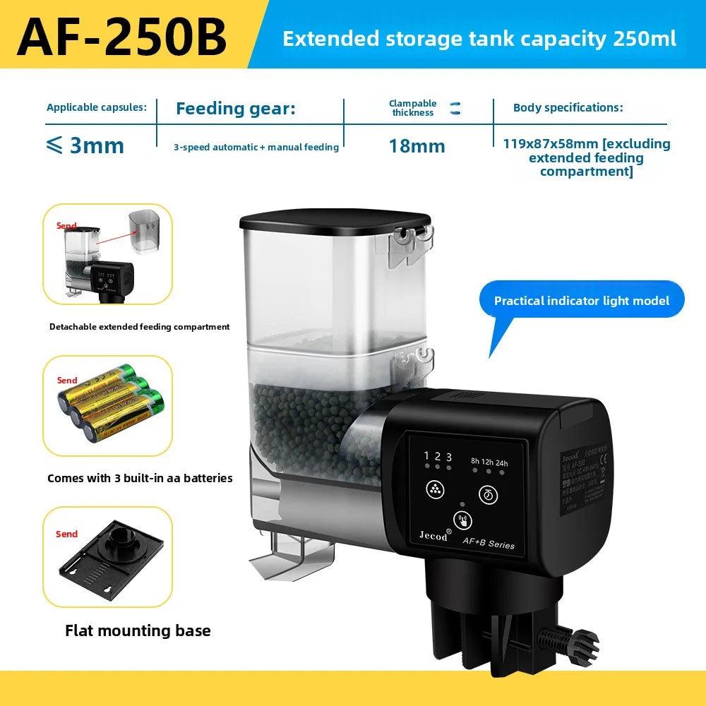 Jebao Fish Tank Aquarium Feeder Ornamental Fish Intelligent Large Capacity Timed Feeding Device