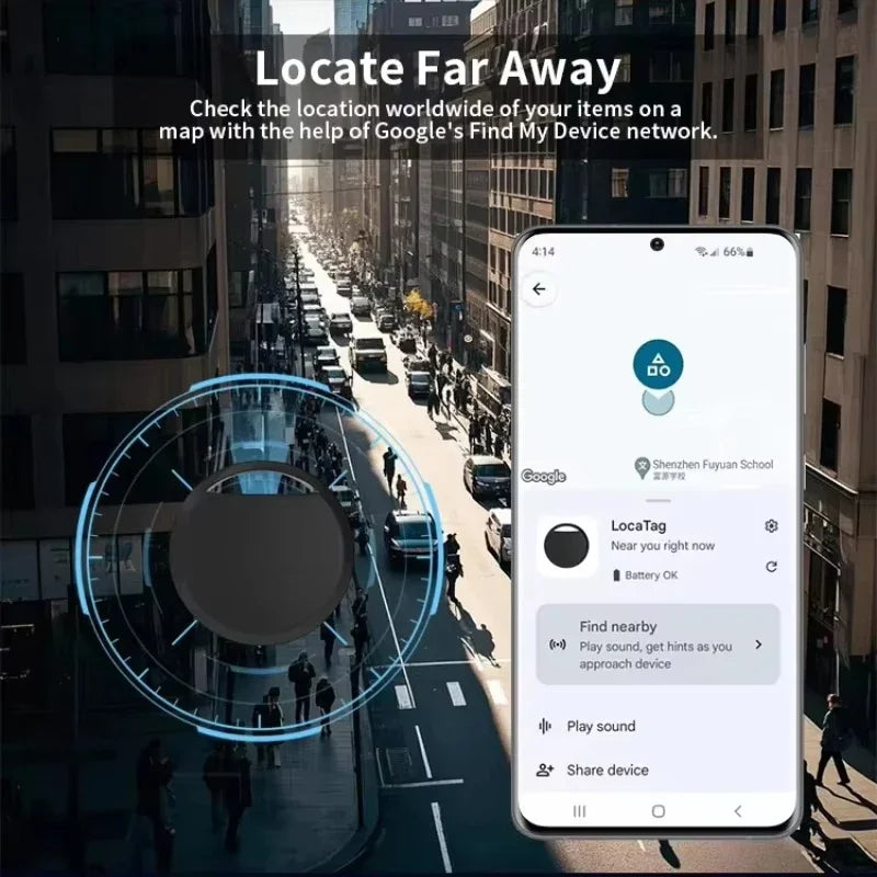 Bluetooth GPS Tracker Google Smart Tag Find My Key Wallet Pet Loud Ring Portable Global Tracking Anti Loss Device For Xiaomi