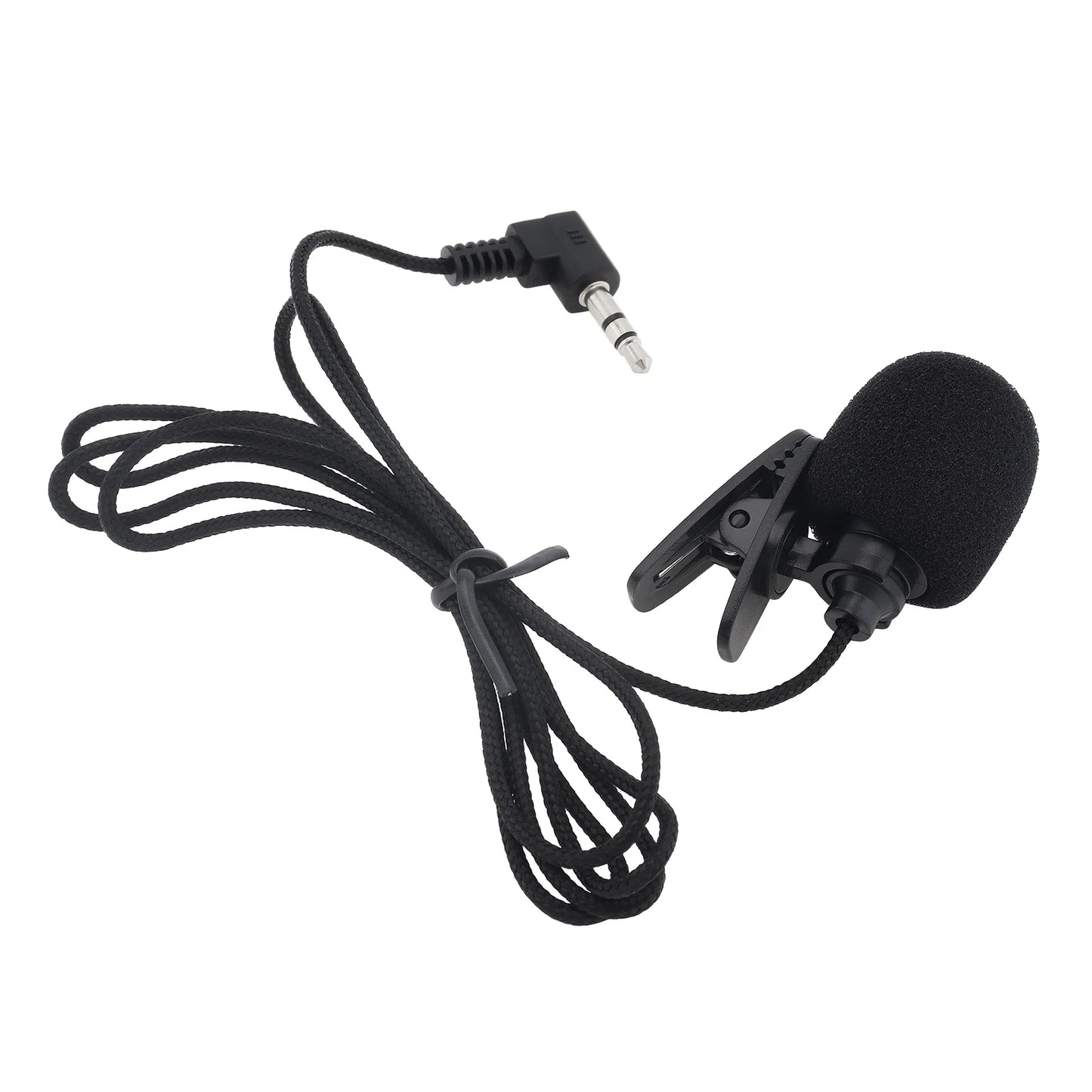 Universal Portable 3.5mm Mini Microphone Hands Free Clip on Microphone Mini Audio for PC Laptop Loudspeaker Mic