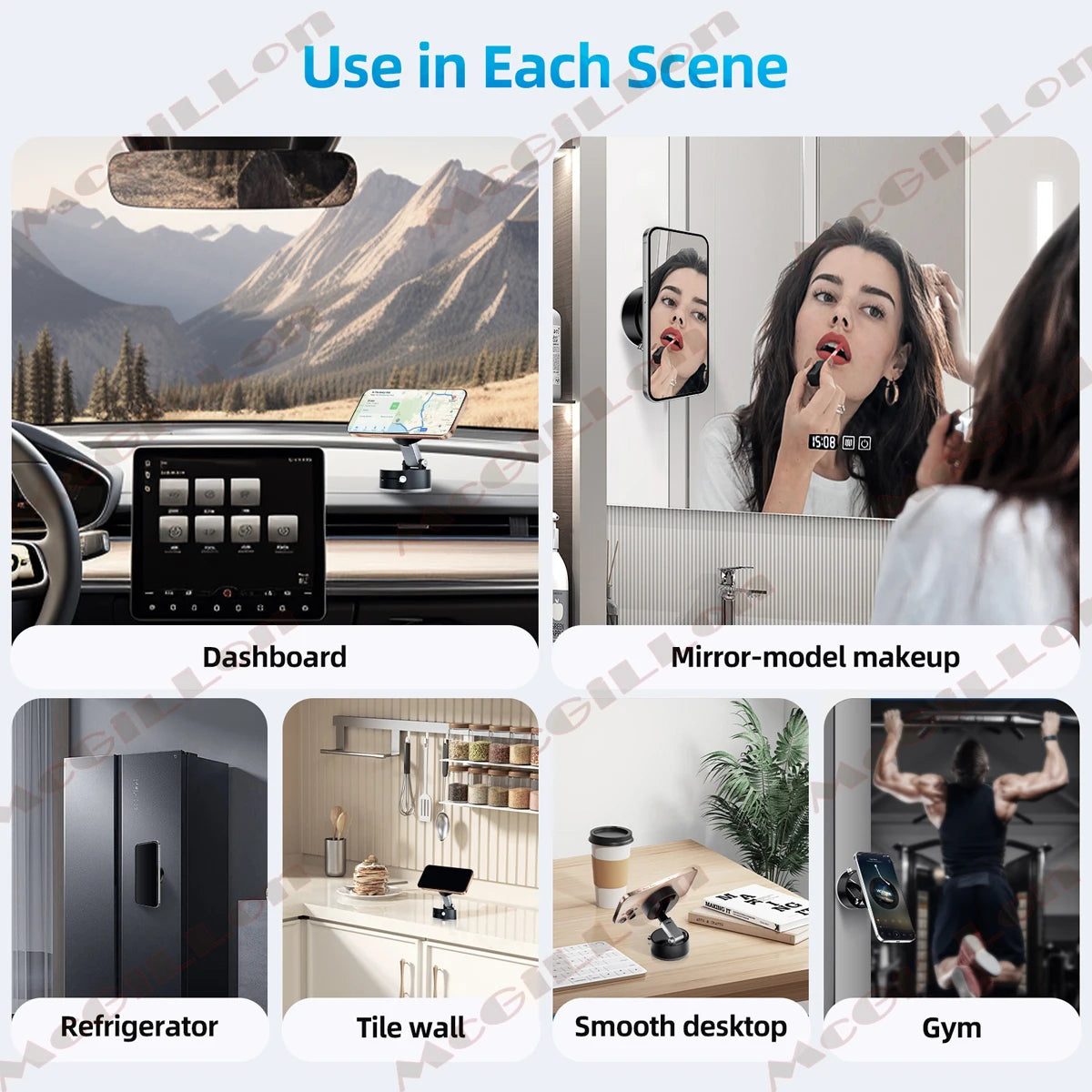 Vacuum Magnetic Suction Cup Folding Swivel Stand Double-sided Suction Cup For Universal Vacuum Swivel Stand Mobile Phone Holder
