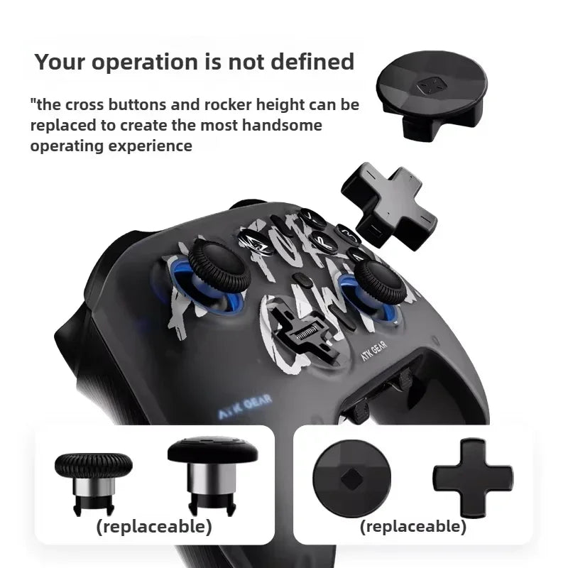 ATK Battle-axe Gamepad Wireless Gaming Controller Elite Hall Trigger Joystick Mecha-Tactile Button Switch Android IOS Gamer Gift
