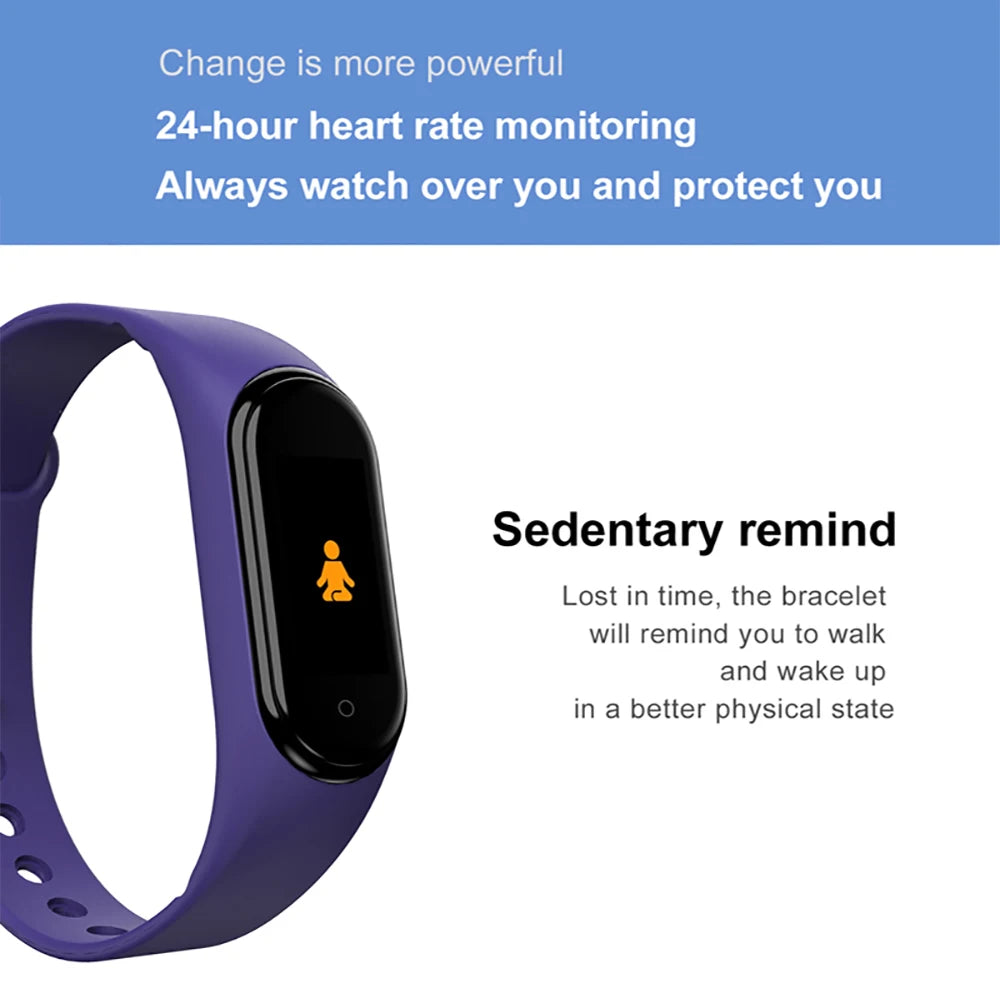 NEW Smart Watch Wristband Waterproof Watch Blood Pressure Heart Rate Monitor Fitness Tracker Sport Smart Bracelet Electric Clock