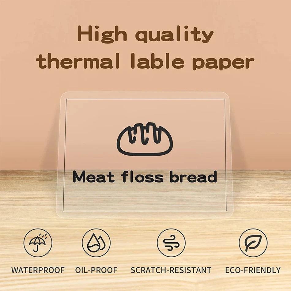 Niimbot Transparent Stickers Label Printer Stickers Portable Printer Niimbot Thermal Paper Labels Official Genuine For B1/B21