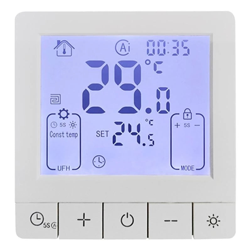 25A Programmable Room Thermostat Remote Control Intelligent Thermostat 601C