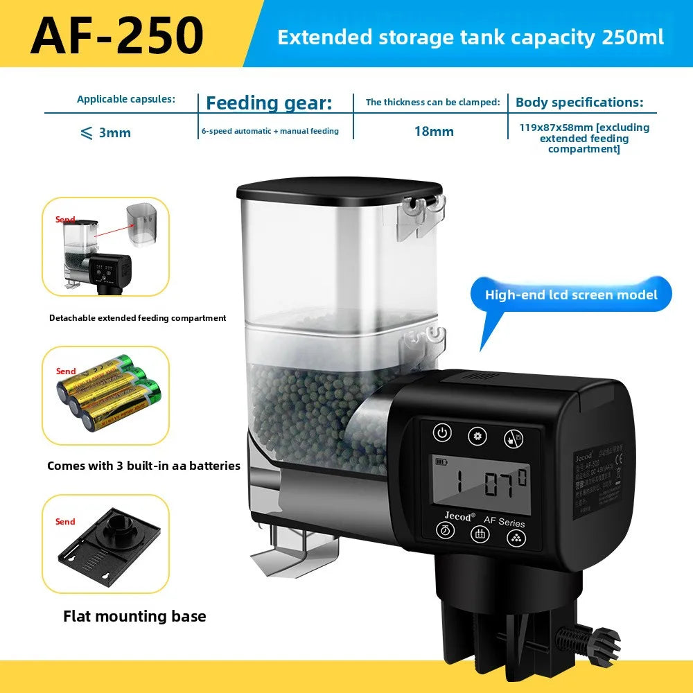 Jebao Fish Tank Aquarium Feeder Ornamental Fish Intelligent Large Capacity Timed Feeding Device