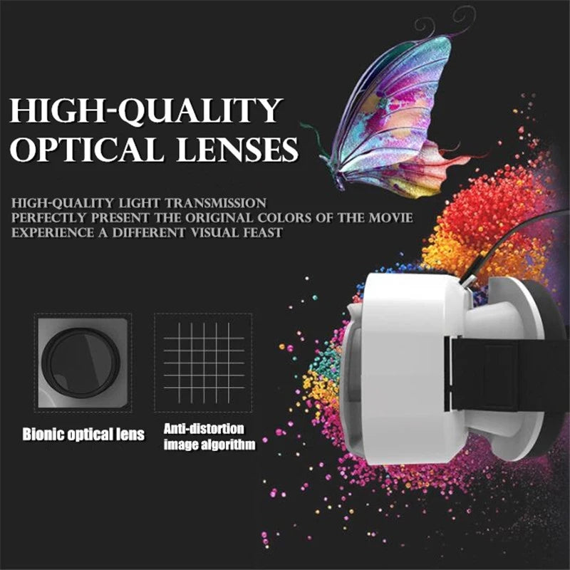 3D VR Glasses Virtual Reality Viar Goggles Headset Devices Smart Helmet Lenses For Cell Phone Mobile Smartphones Viewer 2025 New