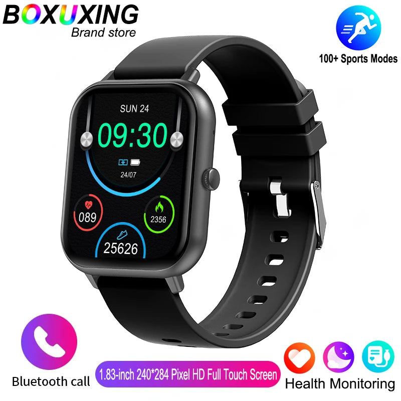 For Xiaomi 2025 New Smart Watch Men Bluetooth Call Fitness Tracker Heart Rate IP68 Waterproof Smart Watch Men Women IOS Android