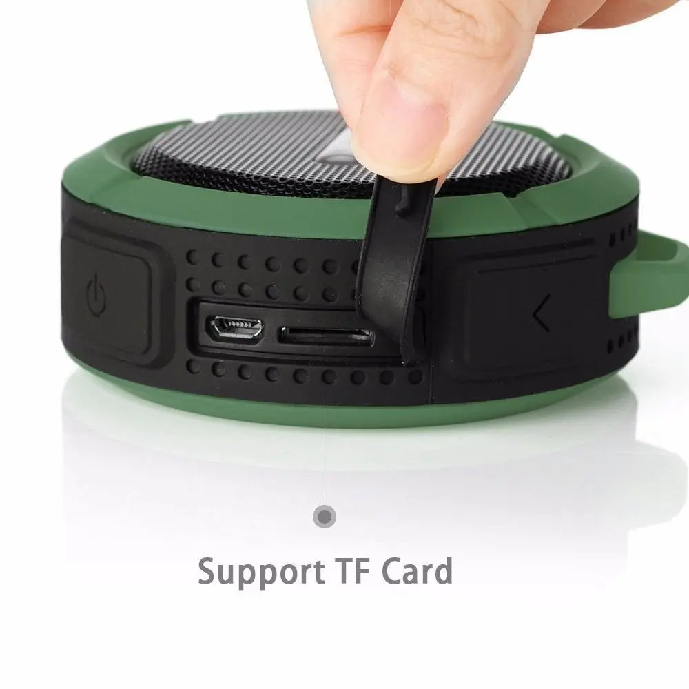 C6 Portable Wireless Bluetooth Speaker Waterproof Suction Cup Outdoor Sport Sound Box Mini Subwoofer Audio TF Mobile Loudspeaker