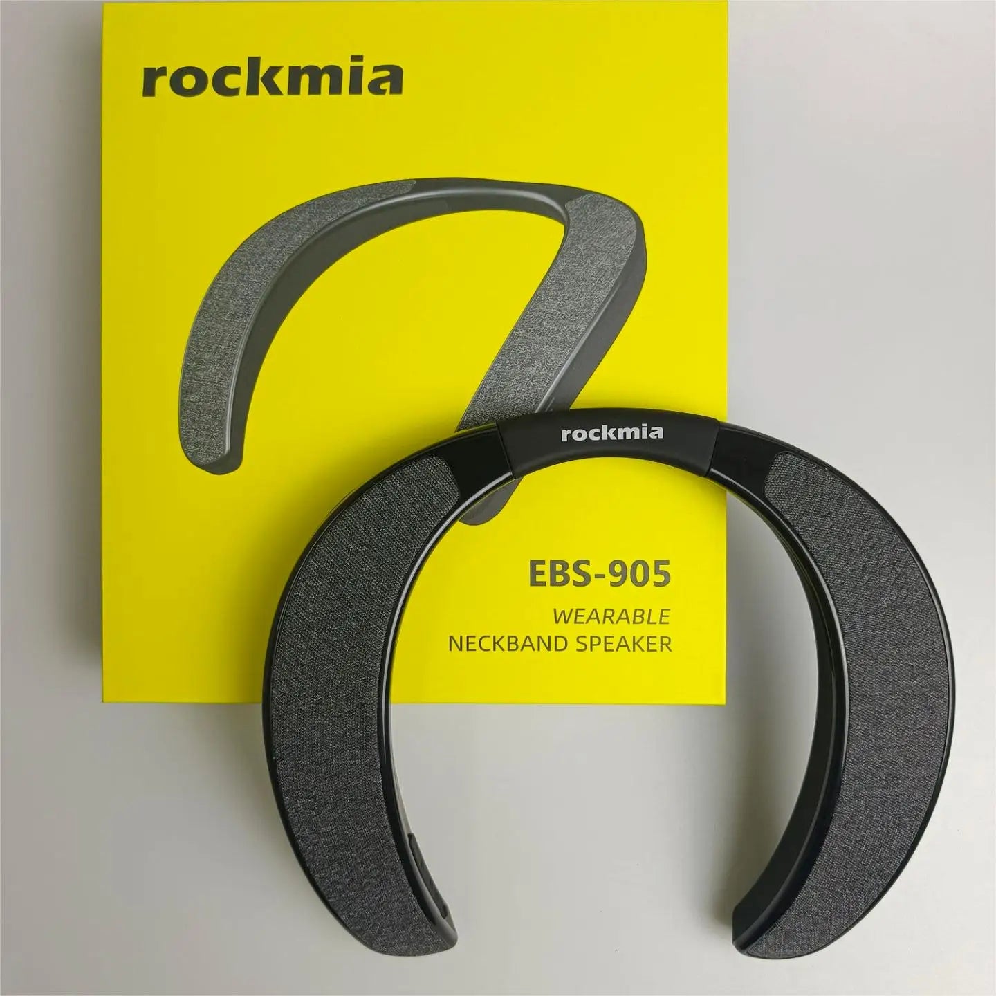 Rockmia EBS-905 Wireless Wearable Neckband Bluetooth Speaker TF card Stereo Music Player Microphone Bass FreeHands Speaker