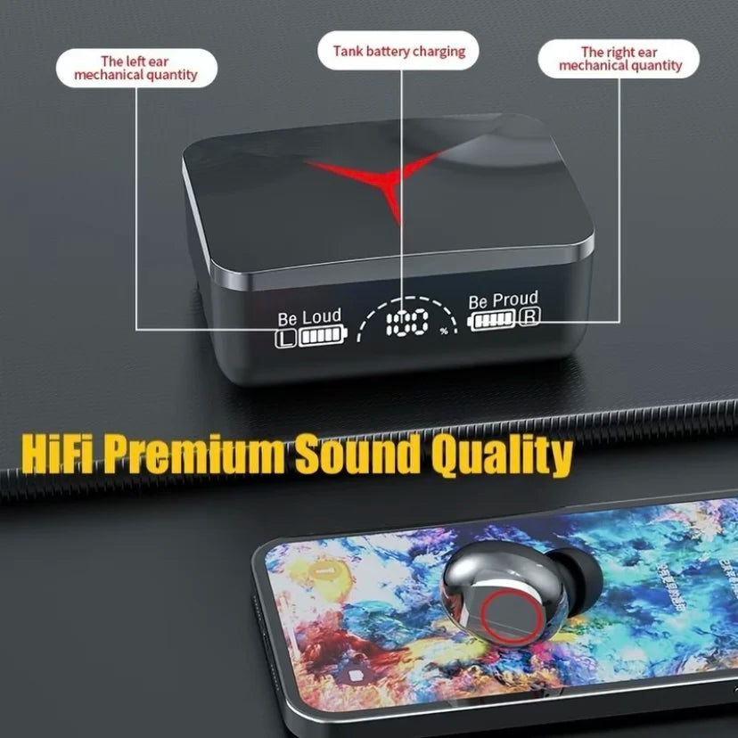 M90 Pro TWS Wireless Bluetooth Headset 5.3 Headset In-Ear Gaming Mini Sports Cancelling Headset