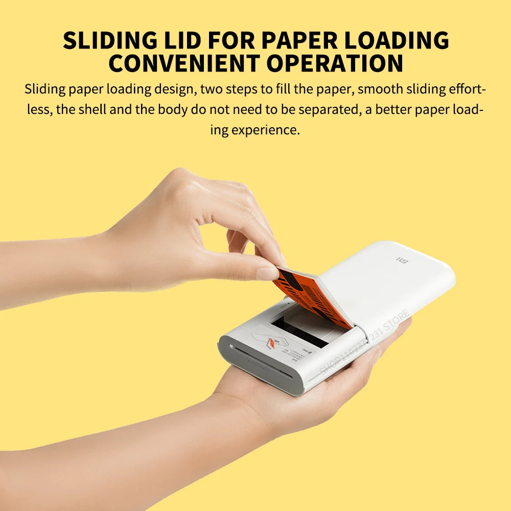 Xiaomi AR Printer 300dpi Portable Photo Mini Pocket With DIY Share 500mAh Picture Printer Pocket Printer Work With Mihome APP