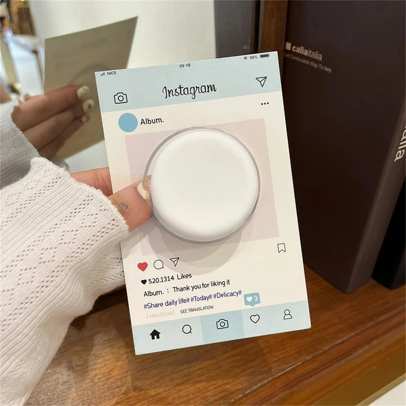 Korea Cute Silicone PopSockets Magnetic Phone Griptok Grip Tok Stand For iPhone 16 Foldable Wireless Charging MagSafe Holder