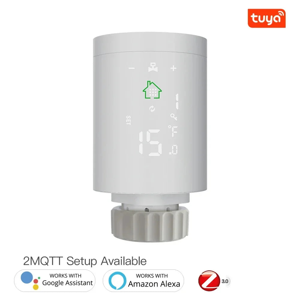 Tuya ZigBee3.0 Smart Thermostat Radiator Valve Programmable Thermostatic Radiator Actuator Temperature Controller Voice Control