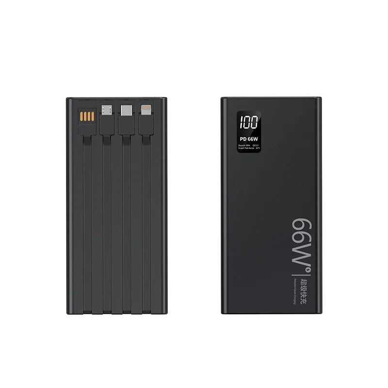 Super fast charging with its own cable high-capacity charging treasure 20000 mAh mobile power gift