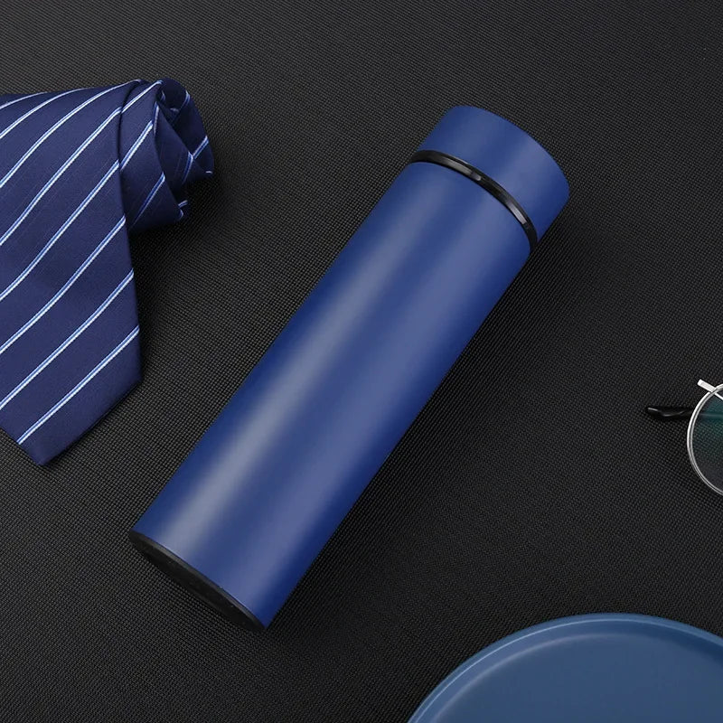 500ml Stainless Steel Insulated Thermos Bottle 316 Intelligent Water Cup High-end Tea Cup Business Gift One Cup with Double Lids