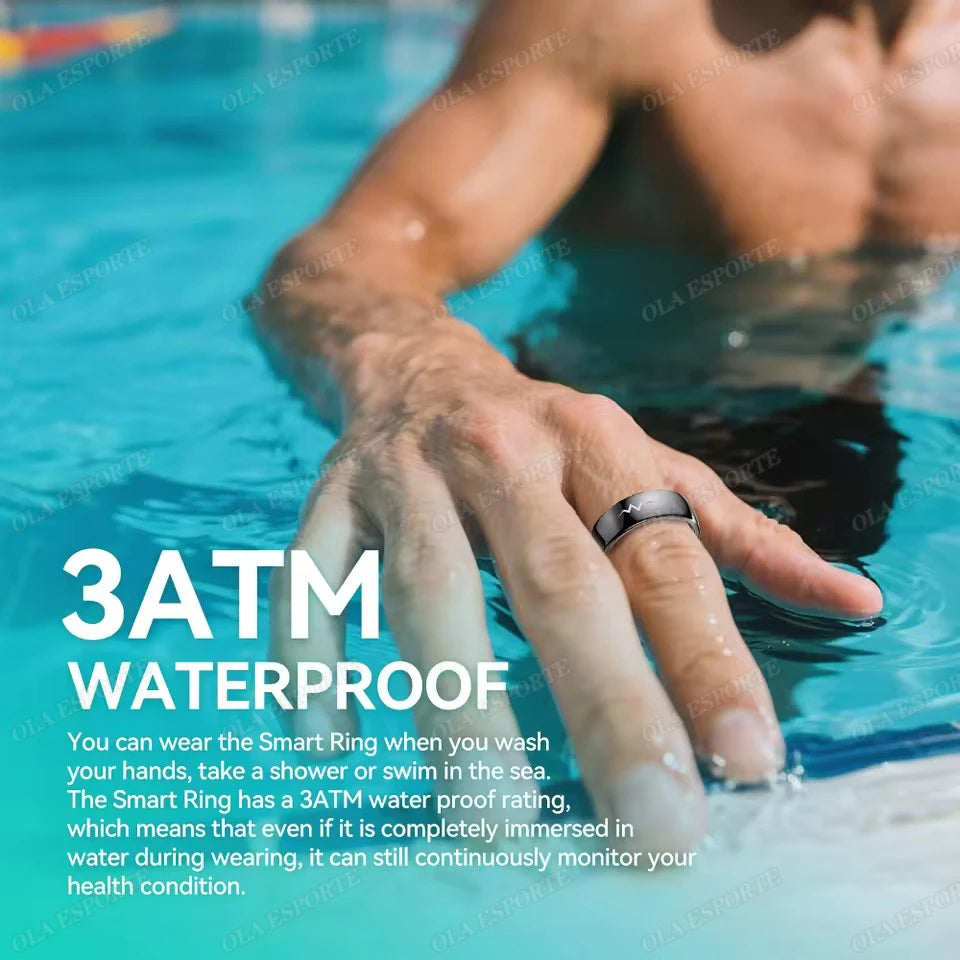 New For Xiaomi Smart Ring ECG Men Women With Charging Box Heart Rate Sleep Health Monitor 5ATM Waterproof Fashion Fitness Rings