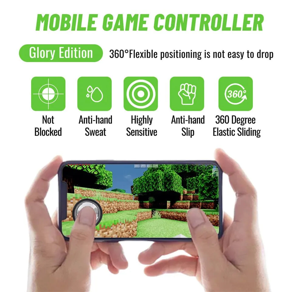 Mobile Gaming Controller Game Trigger For Aim Shooting Gamepad Joystick Controller Metal Button for IPhone Android