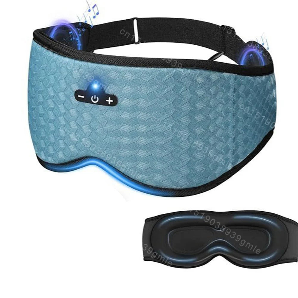 Bluetooth Music 3D Sleeping Eye Mask Wireless Headphones Breathable Light Blocking Air Travel Smart Elastic Sleep Headband