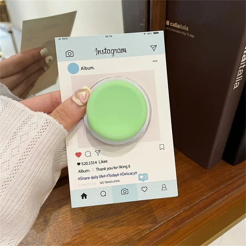 Korea Cute Silicone PopSockets Magnetic Phone Griptok Grip Tok Stand For iPhone 16 Foldable Wireless Charging MagSafe Holder