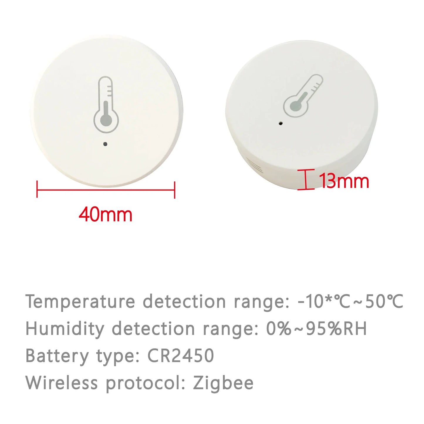 Tuya Smart Zigbee Temperature And Humidity Sensor indoor Thermometer Monitor Work Smartlife With Alexa Google Home APP Assistant