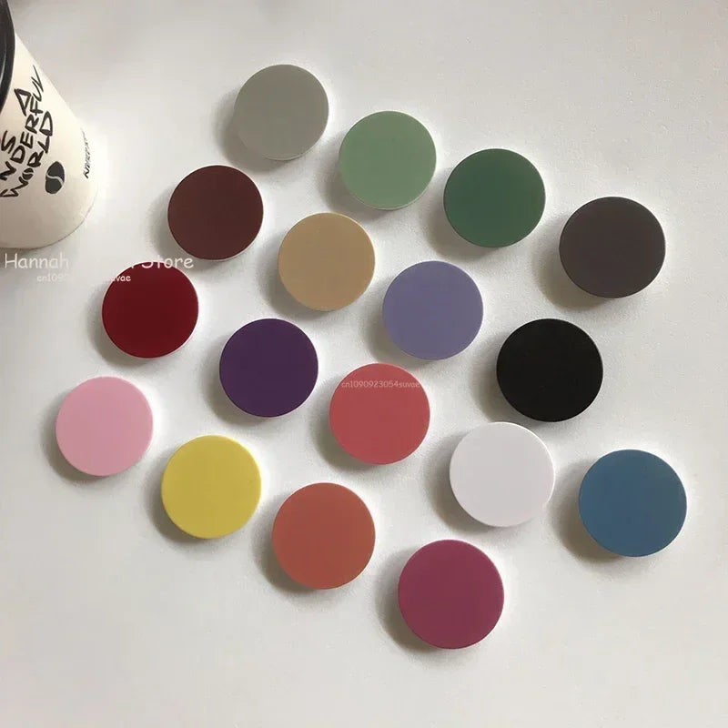 Luxury Glossy Phone Socket for iPhone 15 14 12 13 Foldable Stretch Grip Tok Phones Holder Finger Ring Stand for Xiaomi Huawei
