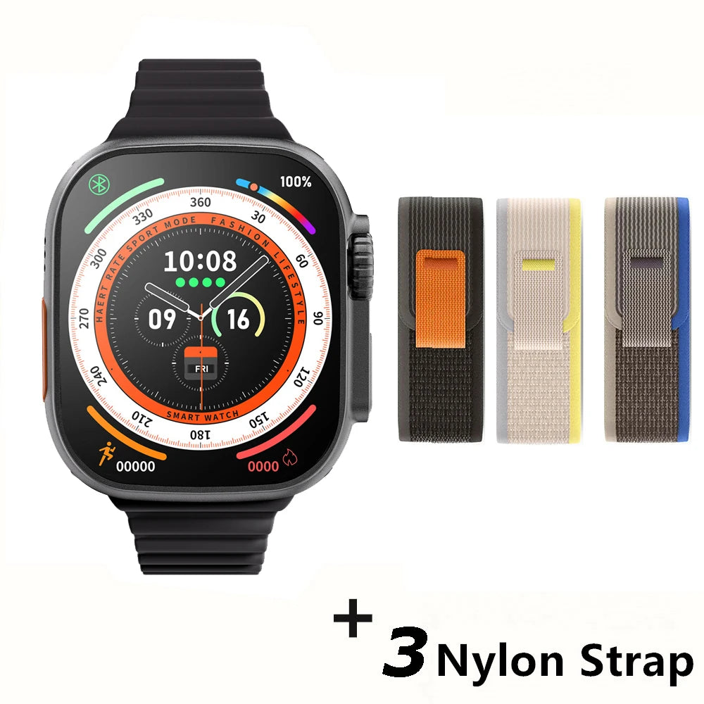 For Apple Smart Watch 10 ultra x 3 Pro MAX Gen2 49mm Amoled Screen Smartwatch Refresh Rate Wireless Charging Men Women For Sport