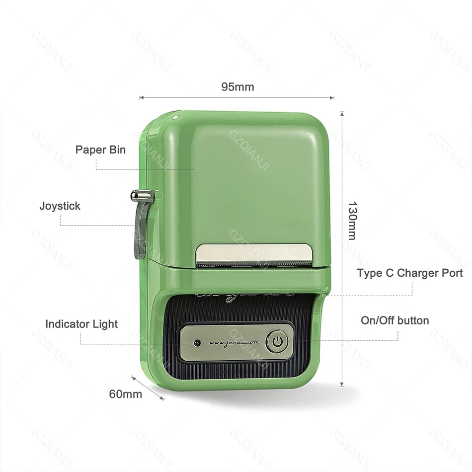 Niimbot B21 Wireless Thermal Label Printer Mini Portable Barcode Label Maker Moble Phone Price Tag Sticker Machine 20mm - 50mm