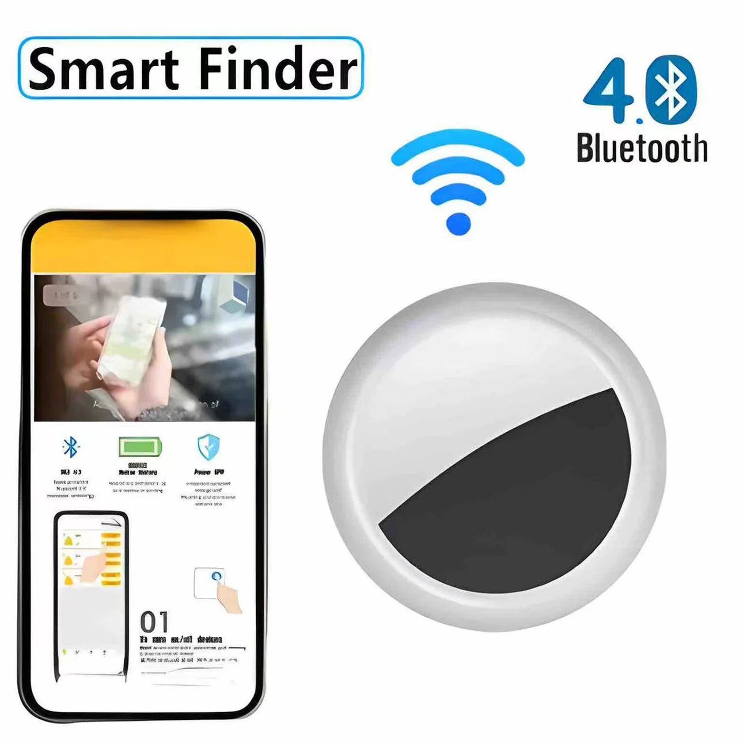 GPs For App Phone Airtage Bluetooth Tag Find My app Anti-lose Tracker SoundLocate Message Reminder Alarm Key Finder Pet GPS Loct