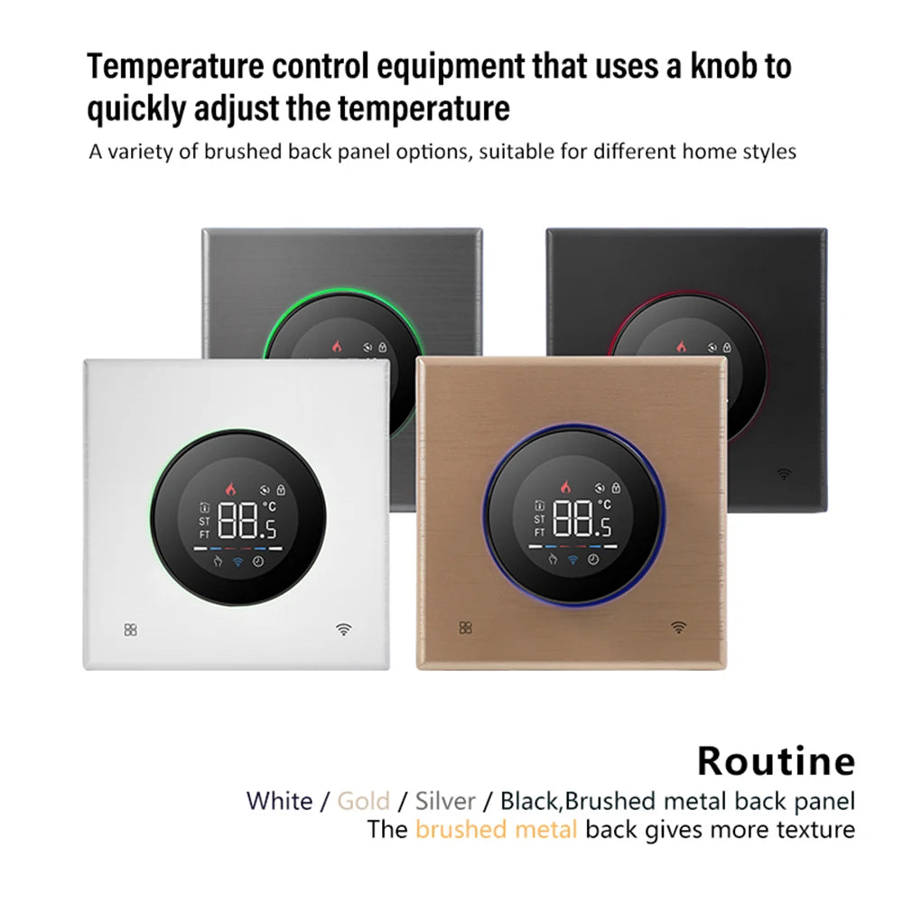 Tuya WiFi Floor Thermostat Smart Home Programmable Digital Knob Thermoregulator Water Gas Bolier Heating Temperature Controller