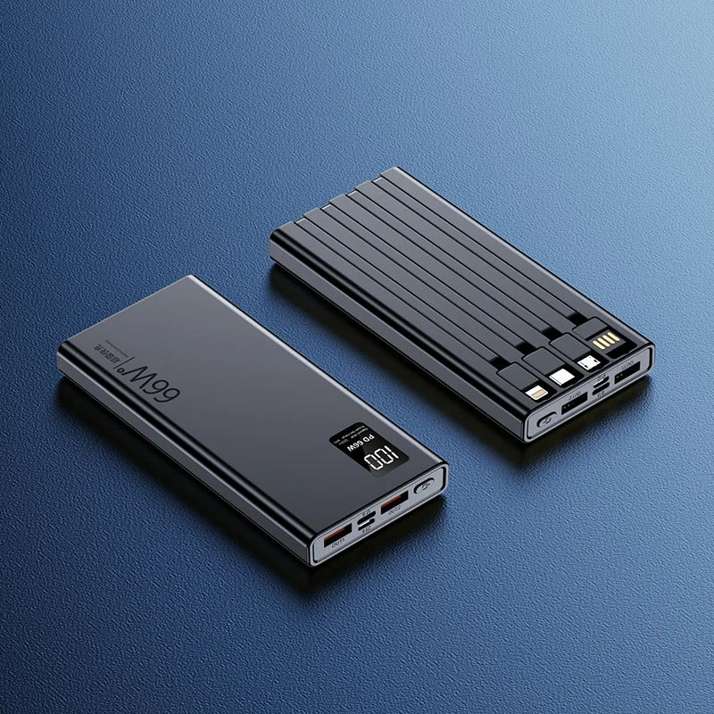 Super fast charging with its own cable high-capacity charging treasure 20000 mAh mobile power gift