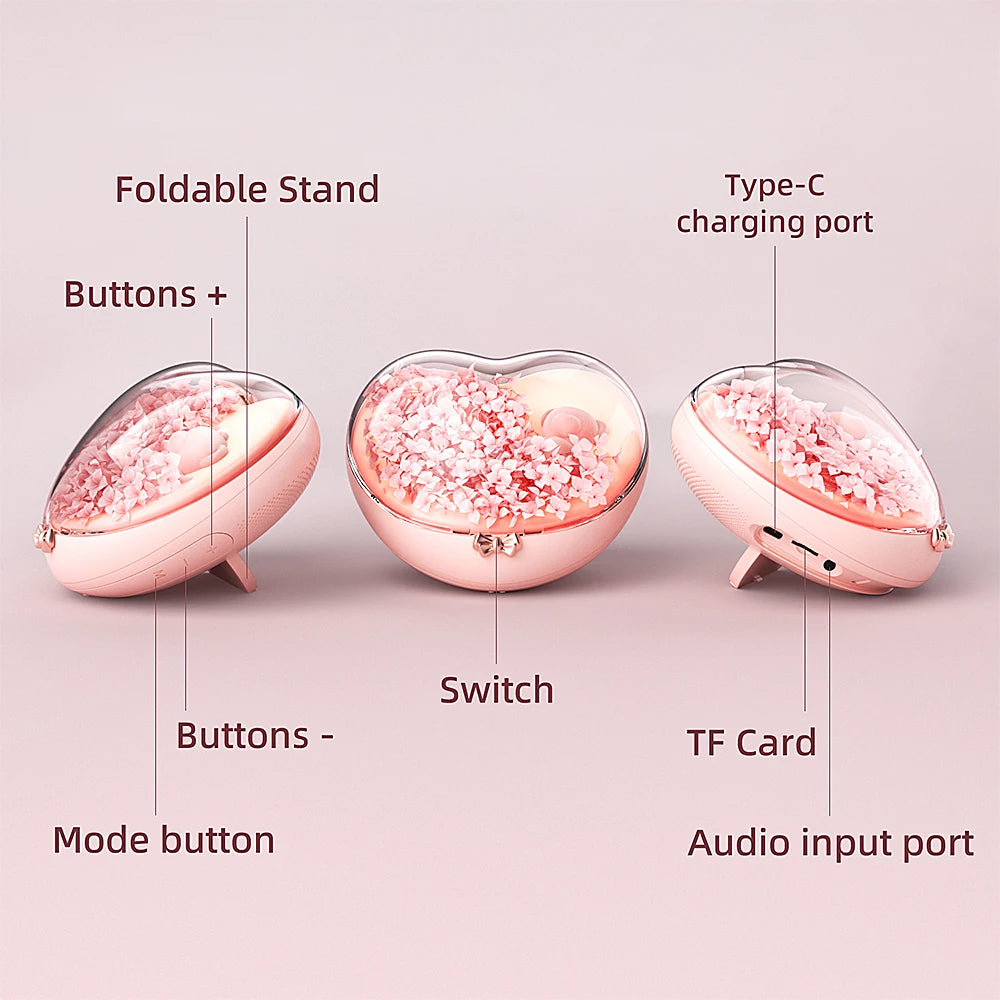 Portable Bluetooth Speaker, Bluetooth Quick Connect, Wireless Stereo Pairing, 5w Stereo Sound, Bluetooth 5.4, For Gifts, Home, O