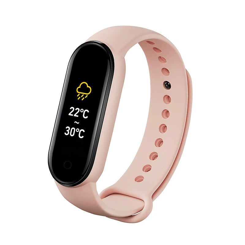 M6 Smartwatch Heart Rate Blood Pressure Monitoring Smart Watch Men Women Fitness Tracker Watch Waterproof Sports Watches Band