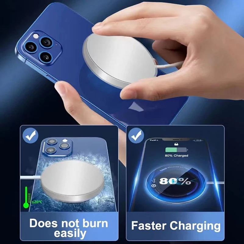 For Apple Magsafes Original 30W Wireless Charger For iPhone 11 12 13 14 15 16 Pro Max X XS XR Plus Fast Charging Magnetic Charge