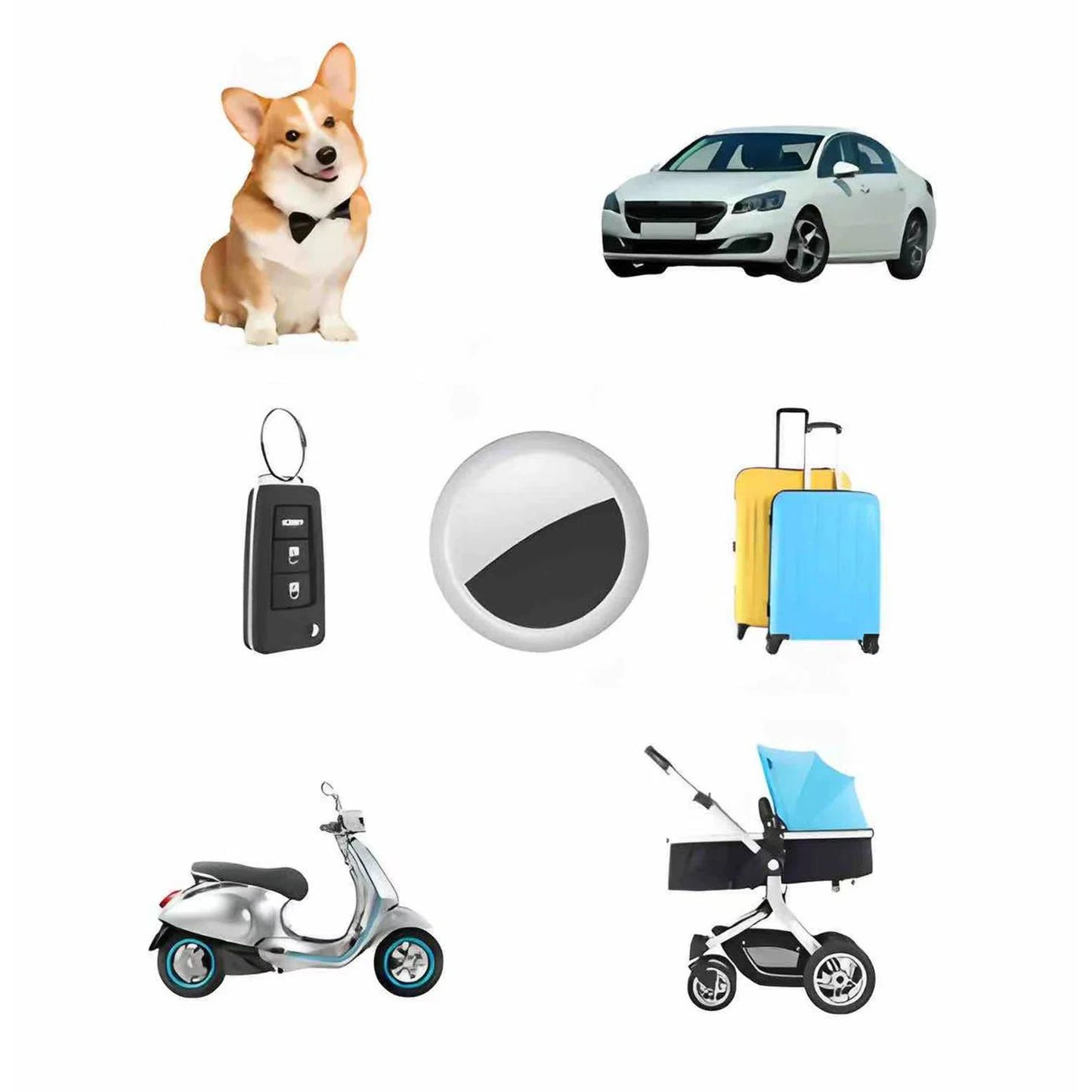 GPs For App Phone Airtage Bluetooth Tag Find My app Anti-lose Tracker SoundLocate Message Reminder Alarm Key Finder Pet GPS Loct