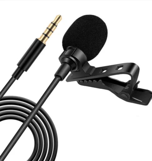 MC01 Portable 1.5m Wired Mini Microphone Type C For Phone PC Laptop Metal Clip-on Lavalier USB mic 3.5mm Condenser Microphone