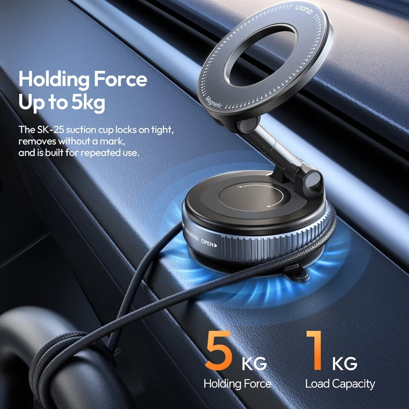 Ulanzi SK-25 Magnetic Car Phone Holder Suction Cup Car Specific Navigation Vacuum Support GPS Fixed Camera Position Shooting