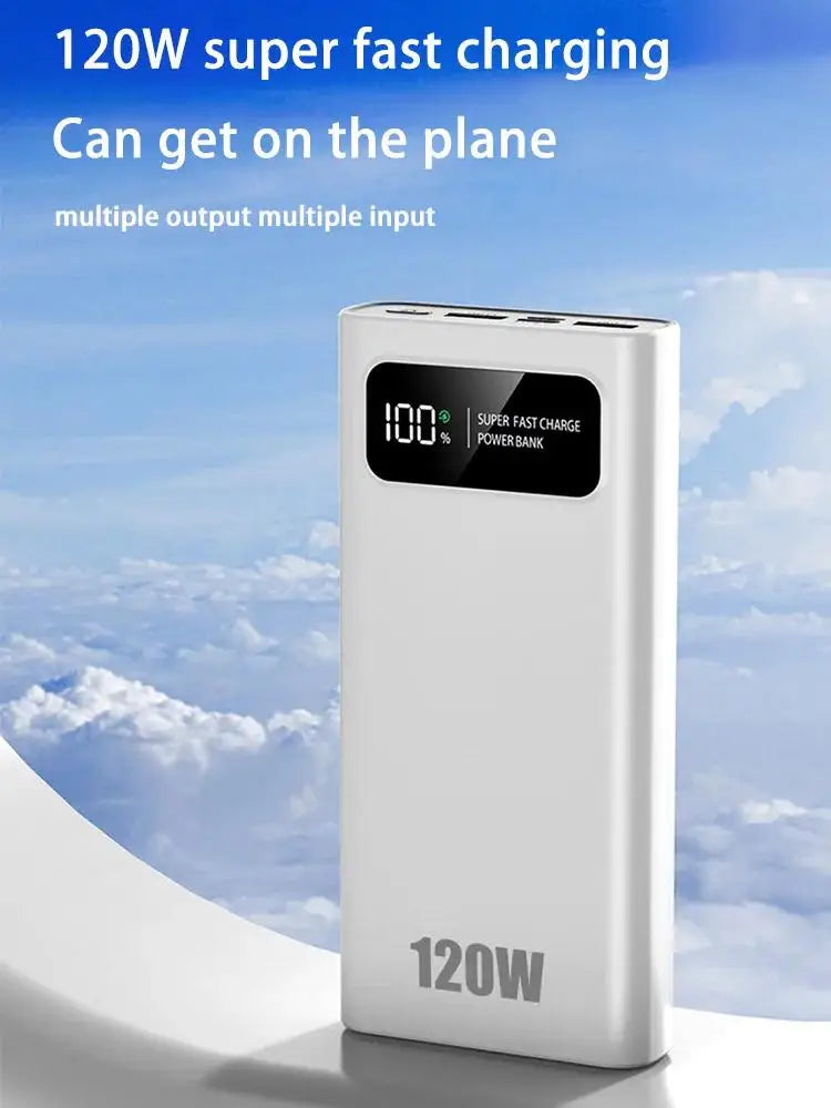 Xiaomi Power Bank 200000mAh 120W Super Fast Charging Battery High Capacity Digital Display Power Bank For iPhone Samsung Huawei