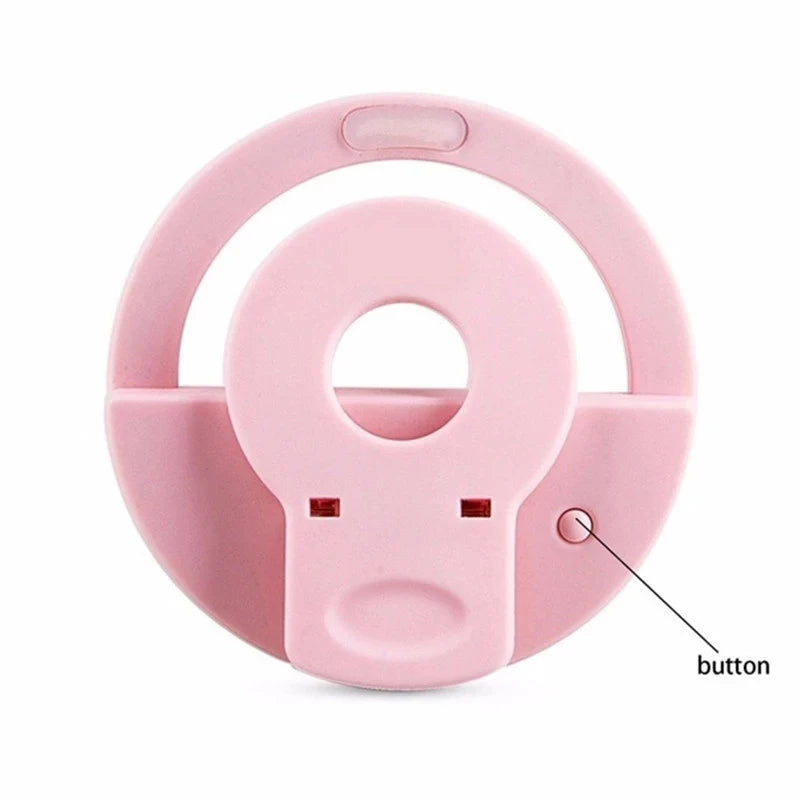 USB Charge LED Selfie Ring Light Phone Lens LED Selfie Lamp Ring For iPhone Samsung Xiaomi Huawei Cell Smartphone Selfie Light