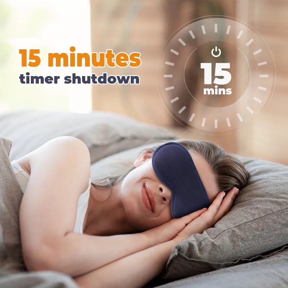 3D Heating Steam Eyeshade Sleeping Eye Mask Constant Temperature Hot Compress Smart Timing Sleep Shading Relieve Eye Fatigue
