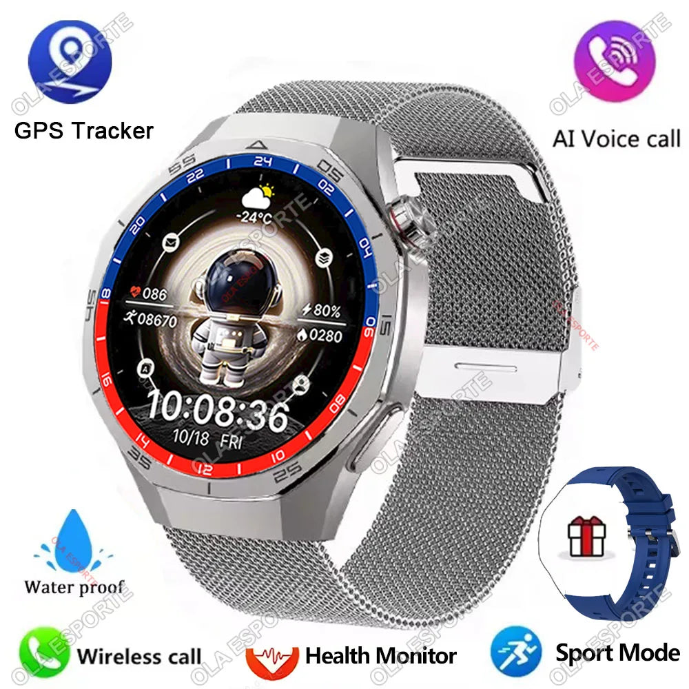 2025 New Watch GT5 Pro Smart Watch 1.5“ AMOLED Screen NFC GPS Tracker BT Calls Health Waterproof Smartwatch Men Women For Huawei