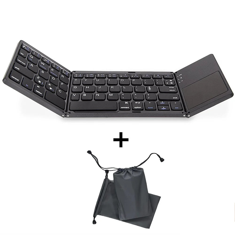 Folding Keyboard Wireless Bluetooth Keyboard With Touchpad For Windows, Android, IOS,Phone,Mini Multi-Function Button Keyboard
