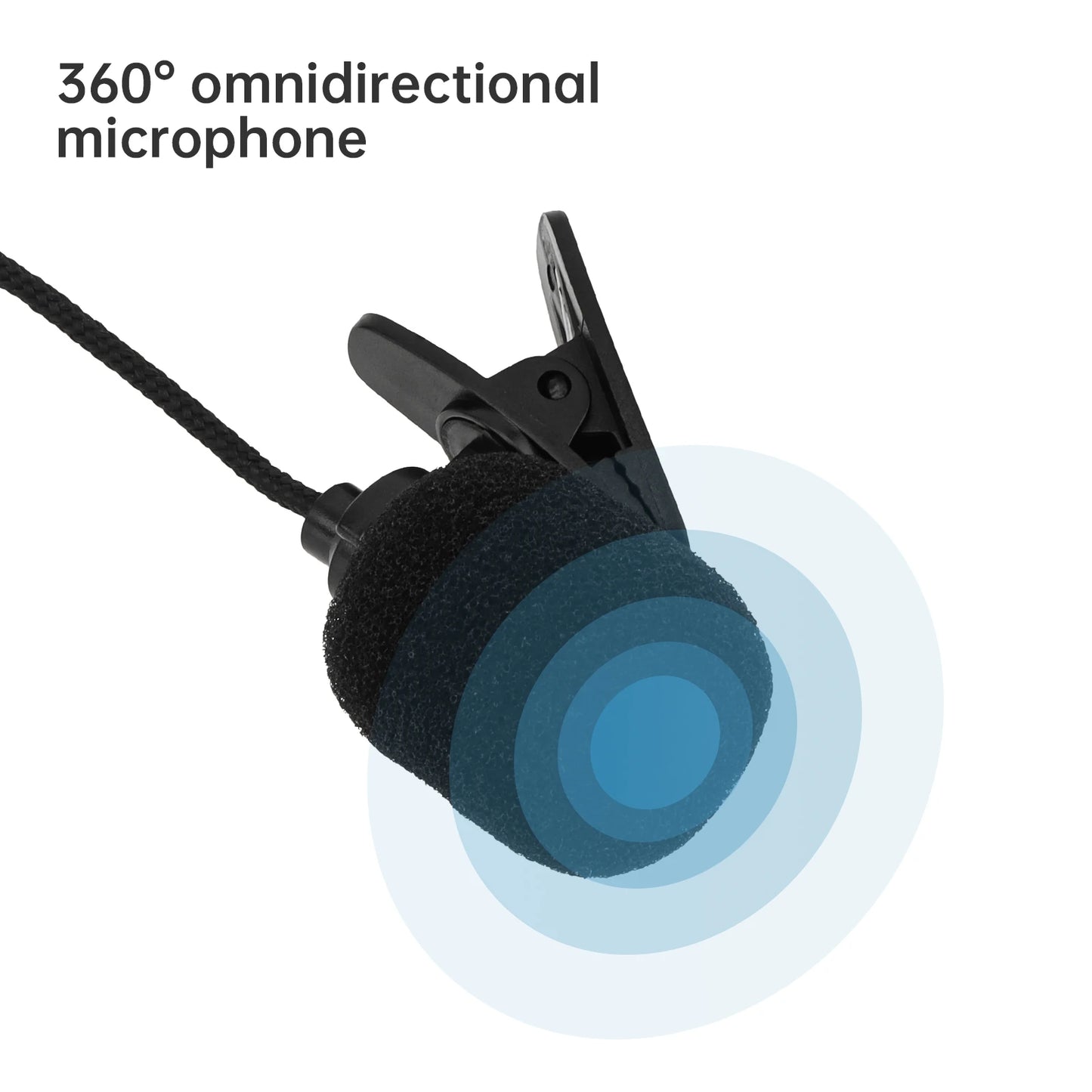 Universal Portable 3.5mm Mini Microphone Hands Free Clip on Microphone Mini Audio for PC Laptop Loudspeaker Mic