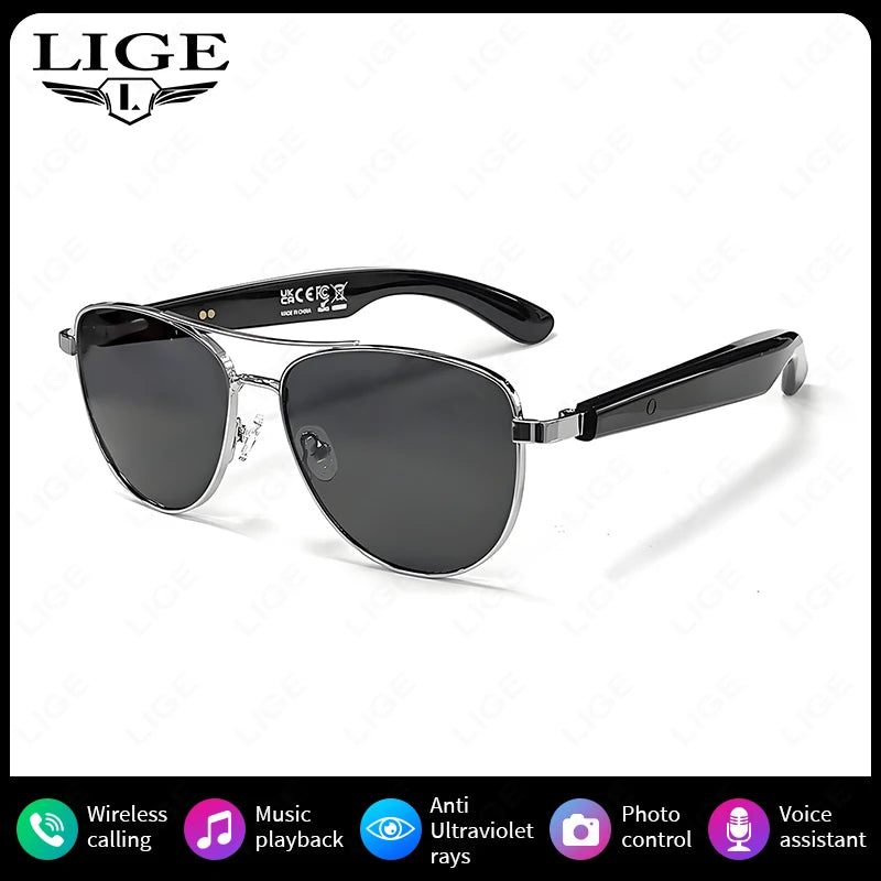 Women Smart Glasses Intelligent Photochromic Sunglasses Day Night Driver Sunglasses UV400 Retro Men Smart Sunglasses High Tech