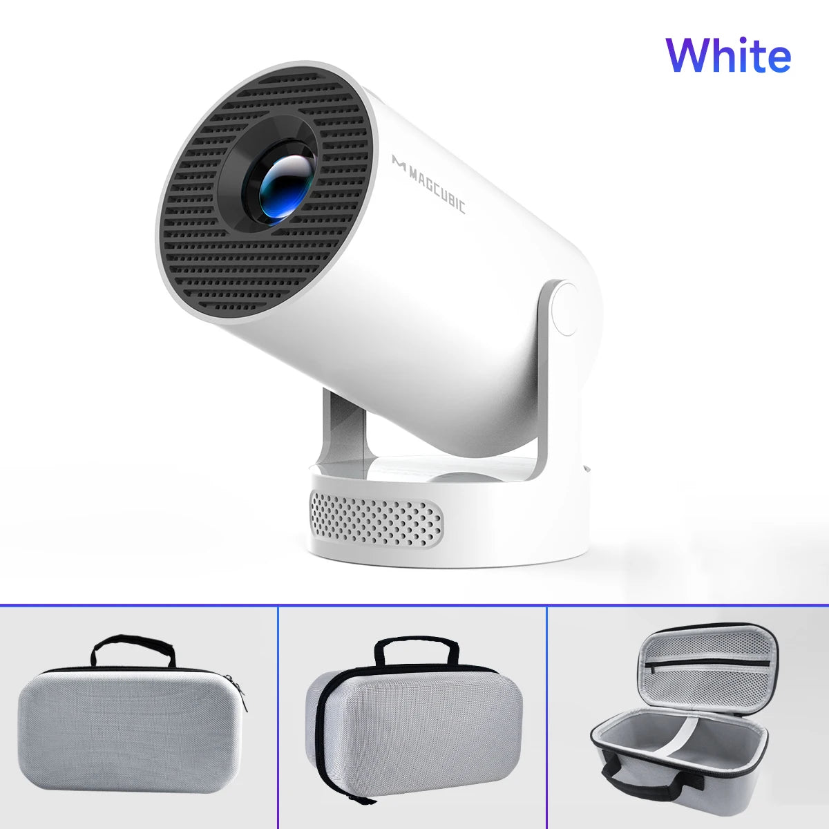 Magcubic HY300 Pro + Projector 4K 720P With 5W Speaker Android 11 8000 Lumens WiFi 6 BT5.4 Outdoor Video Home Theater Projector