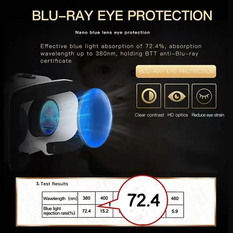 3D VR Glasses Headset Head-Mounted Adjustable VR For 4.7-6.0 Inches Android Smart Phones Virtual Reality Movie Game Helmet