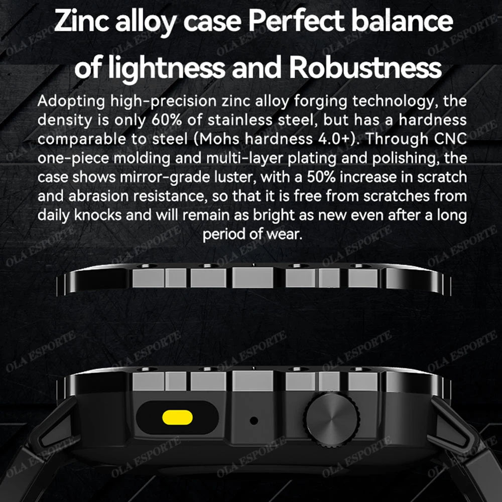 For Xiaomi Huawei Smart Watch Men Women Bluetooth Call GPS Compass Tracker Sports Watches LED Flashlight Touch Screen Smartwatch