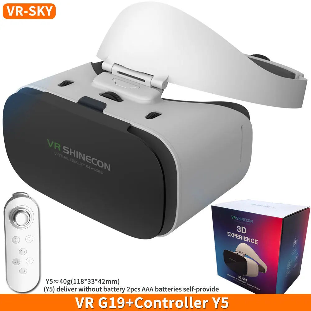 Virtual Reality 3D VR Glasses Shinecon G19 VR Glasses Google Cardboard Headset Virtual Glasses for ios Android Smartphone