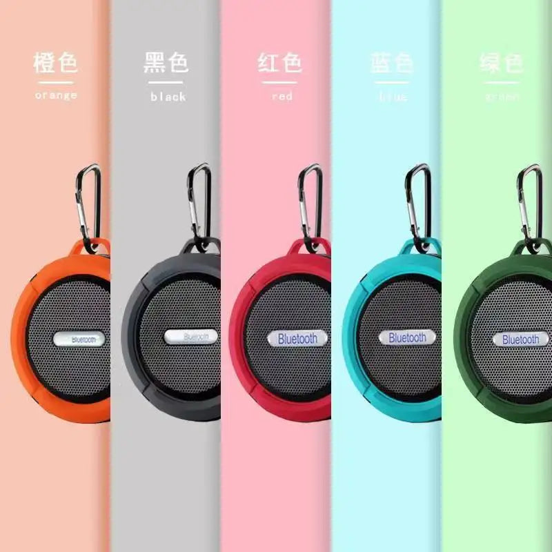 C6 Portable Wireless Bluetooth Speaker Waterproof Suction Cup Outdoor Sport Sound Box Mini Subwoofer Audio TF Mobile Loudspeaker