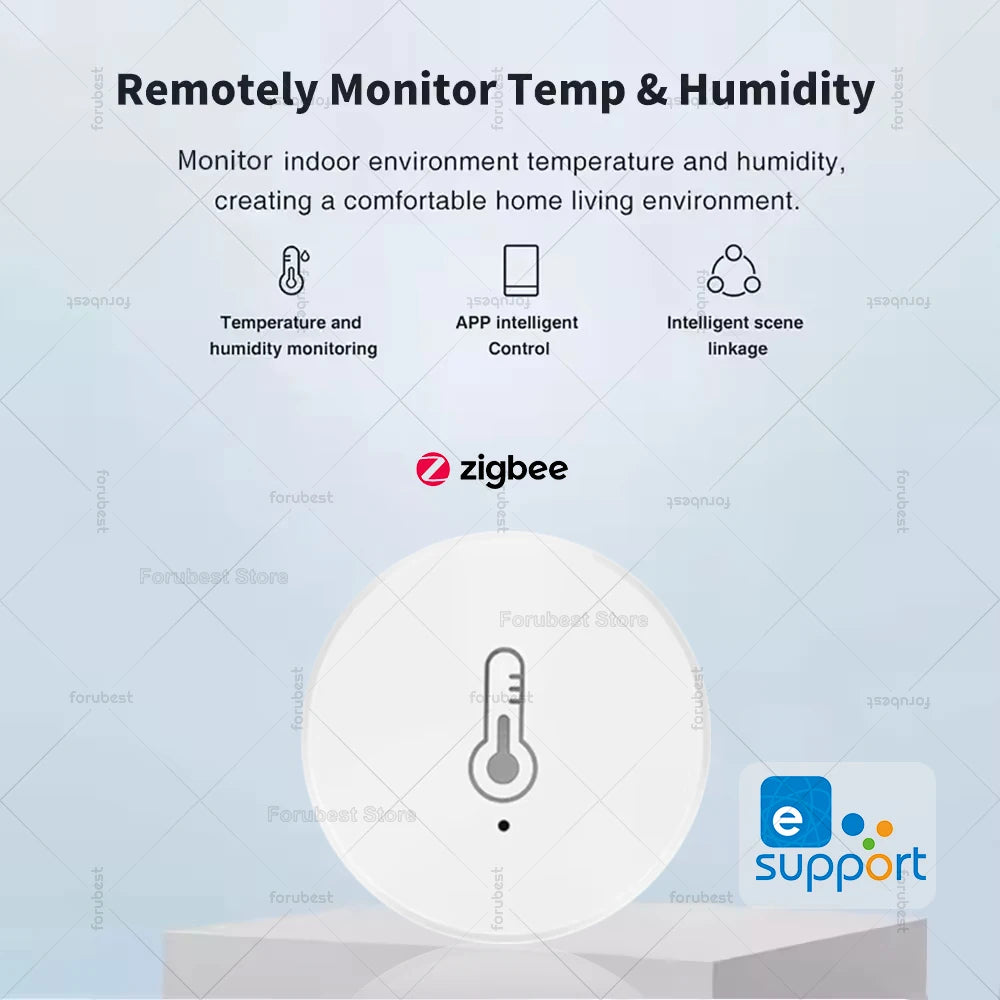 ZigBee Temperature And Humidity Sensor Remote Monitoring Hygrometer,Smart Home Automation,For Alexa Google Yandex Home Assistant